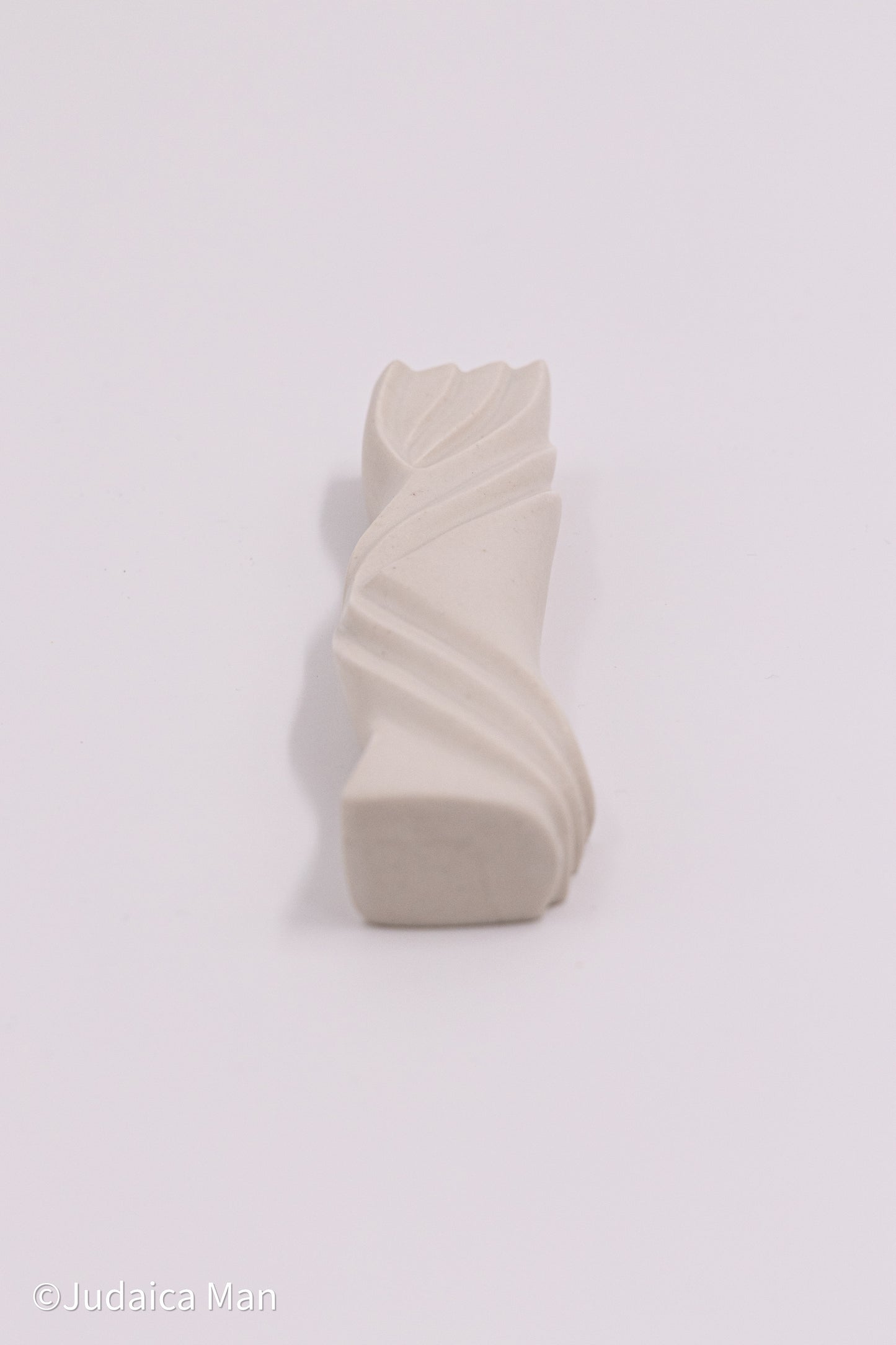 Ceramic mezuzah case "Kalah- Bride" white color