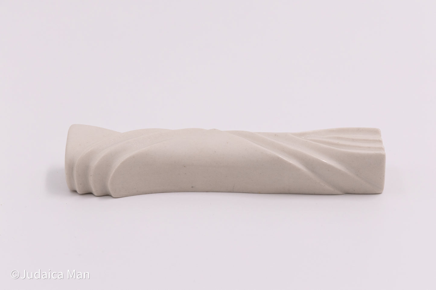 Ceramic mezuzah case "Kalah- Bride" white color