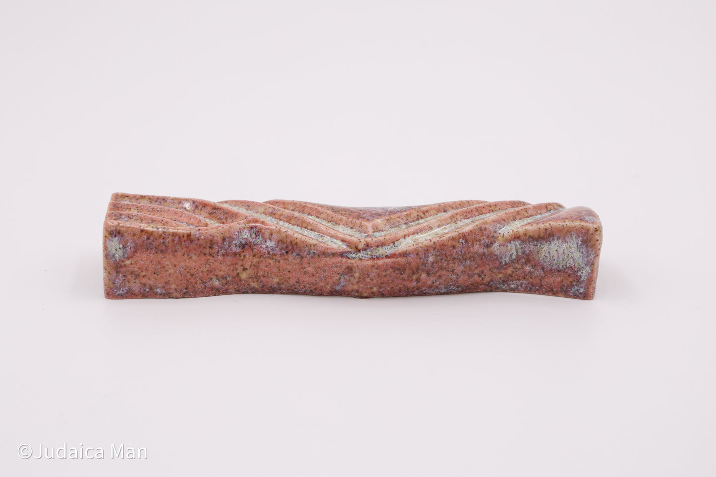 Ceramic mezuzah case "Kalah- Bride" peach color