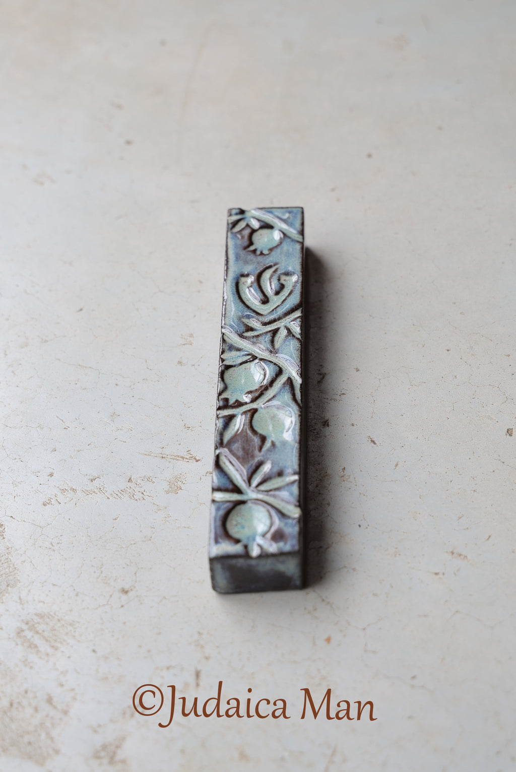 Ceramic mezuzah "Pomegranates"
