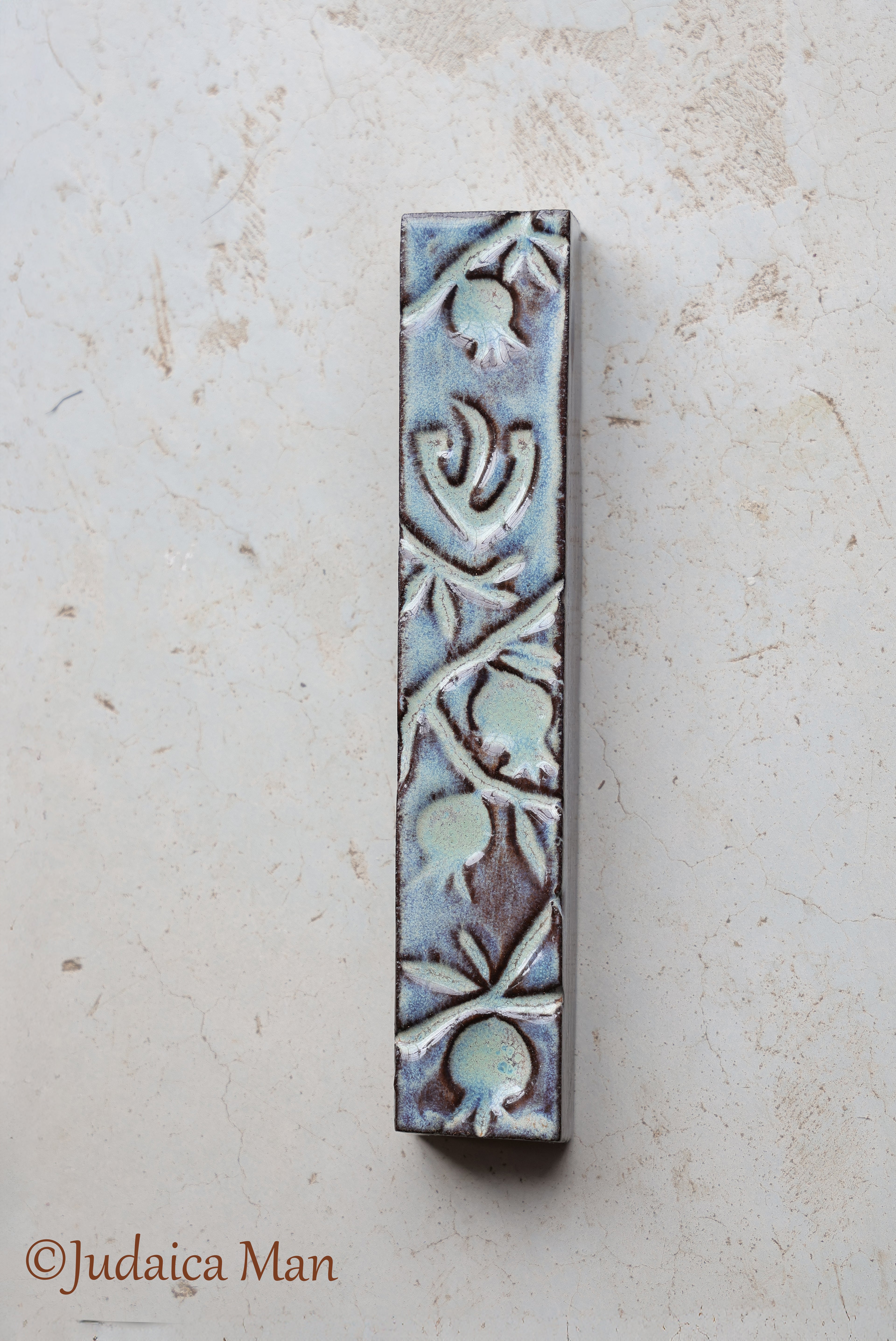 Ceramic mezuzah "Pomegranates"