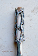 Ceramic mezuzah "Tree of life" unique piece handmade