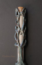 Ceramic mezuzah "Tree of life" unique piece handmade