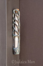 Ceramic mezuzah "Tree of life" unique piece handmade