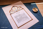 Ketubah "Mishkan" vitrage - Hand painted with gold 24 K