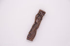 Ceramic mezuzah case "Sun Shin" brown shiny color