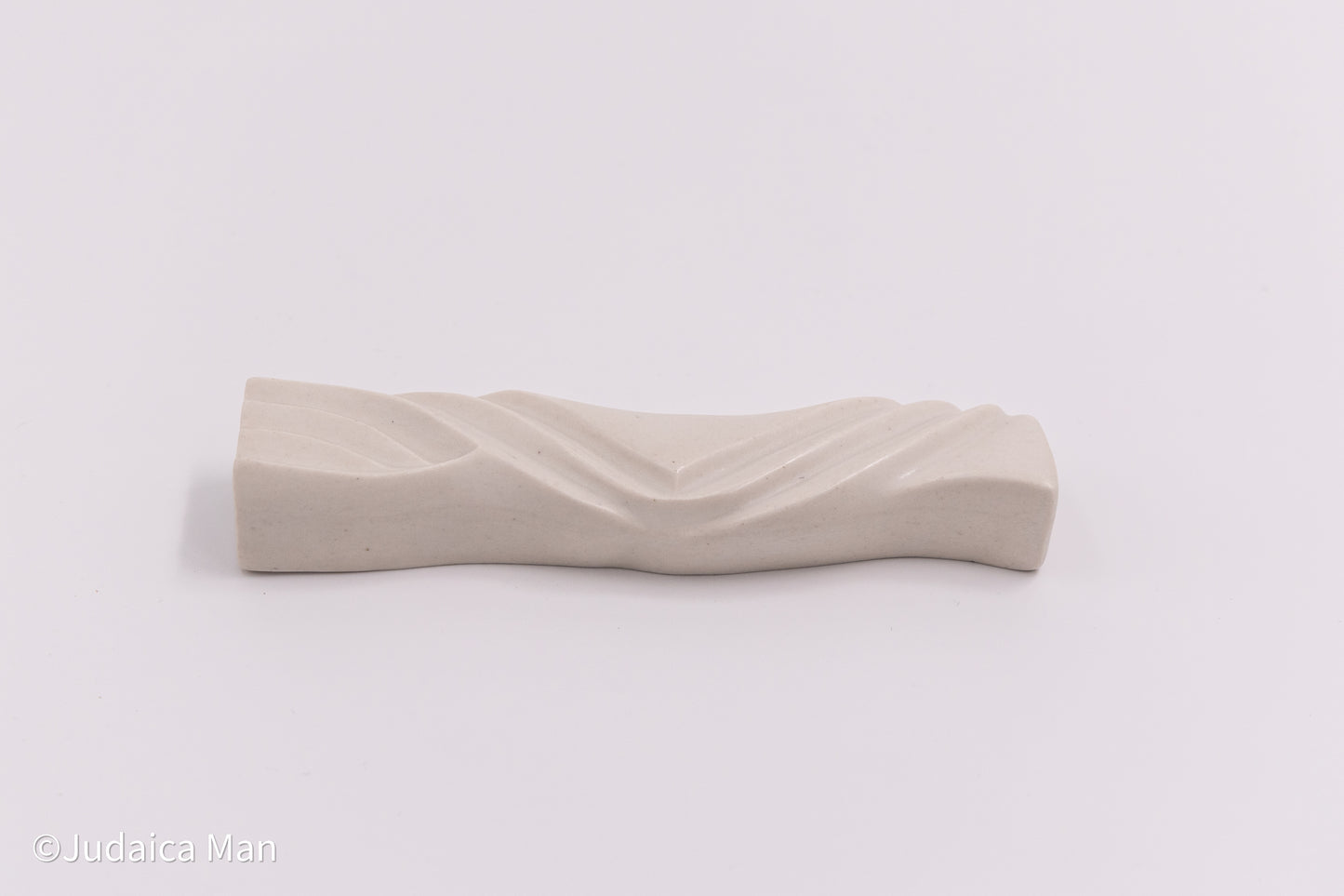 Ceramic mezuzah case "Kalah- Bride" white color