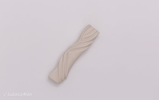 Ceramic mezuzah case "Kalah- Bride" white color