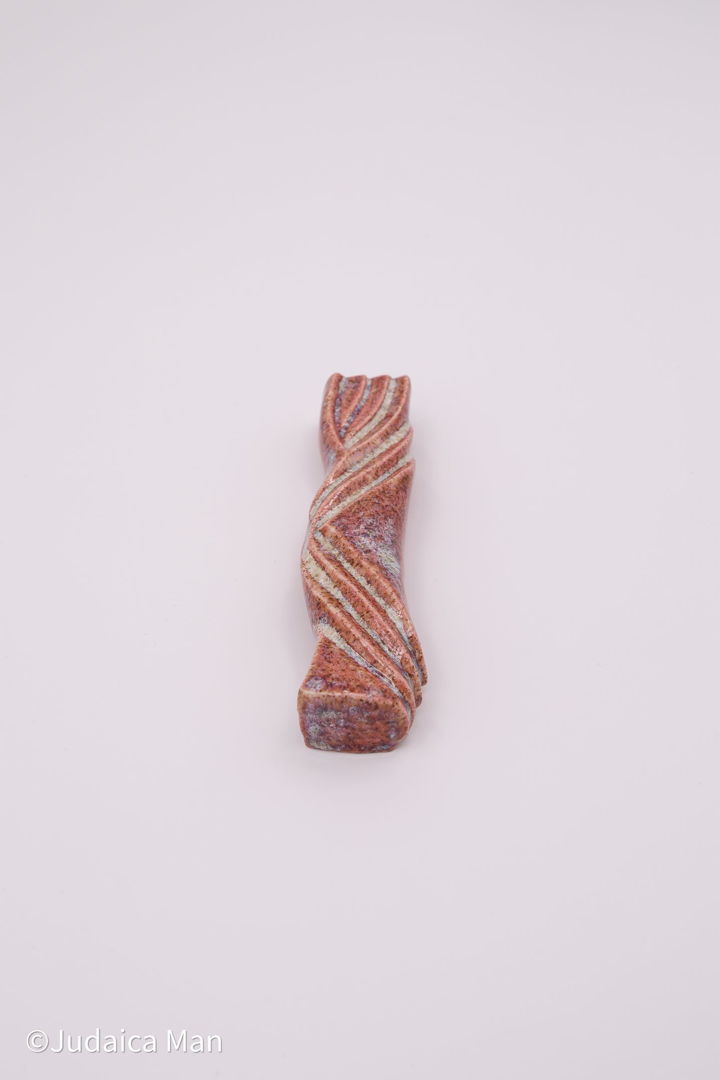 Ceramic mezuzah case "Kalah- Bride" peach color