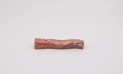 Ceramic mezuzah case "Kalah- Bride" peach color