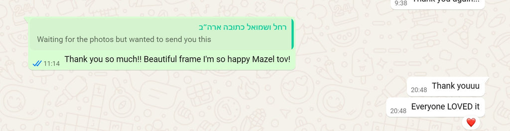 Ketubah with 24 K pure gold "Sunset colors on Talith"- Marocco style