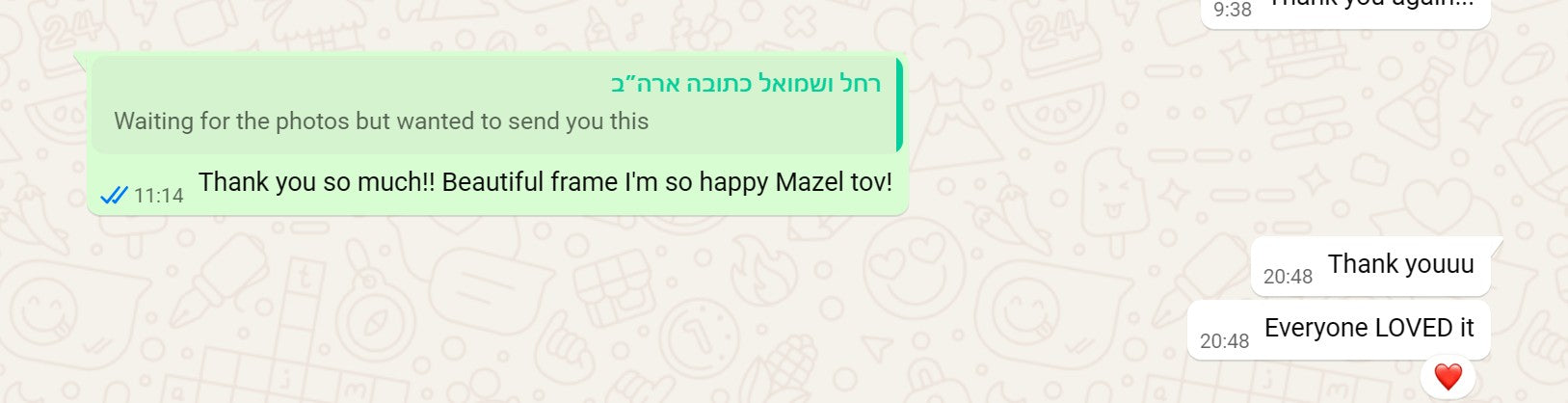 Ketubah with 24 K pure gold "Sunset colors on Talith"- Marocco style