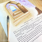Jewish wedding ketubah "Come to the Gan Eden"