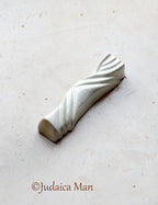 Ceramic mezuzah case "Kalah- Bride" pearl color