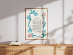 Ketubah "The king's Shushan" - Hand painted with gold