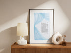 Ketubah "Tahara" in blue
