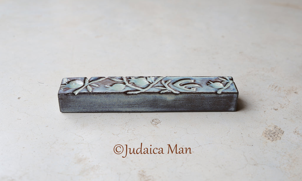 Ceramic mezuzah "Pomegranates"