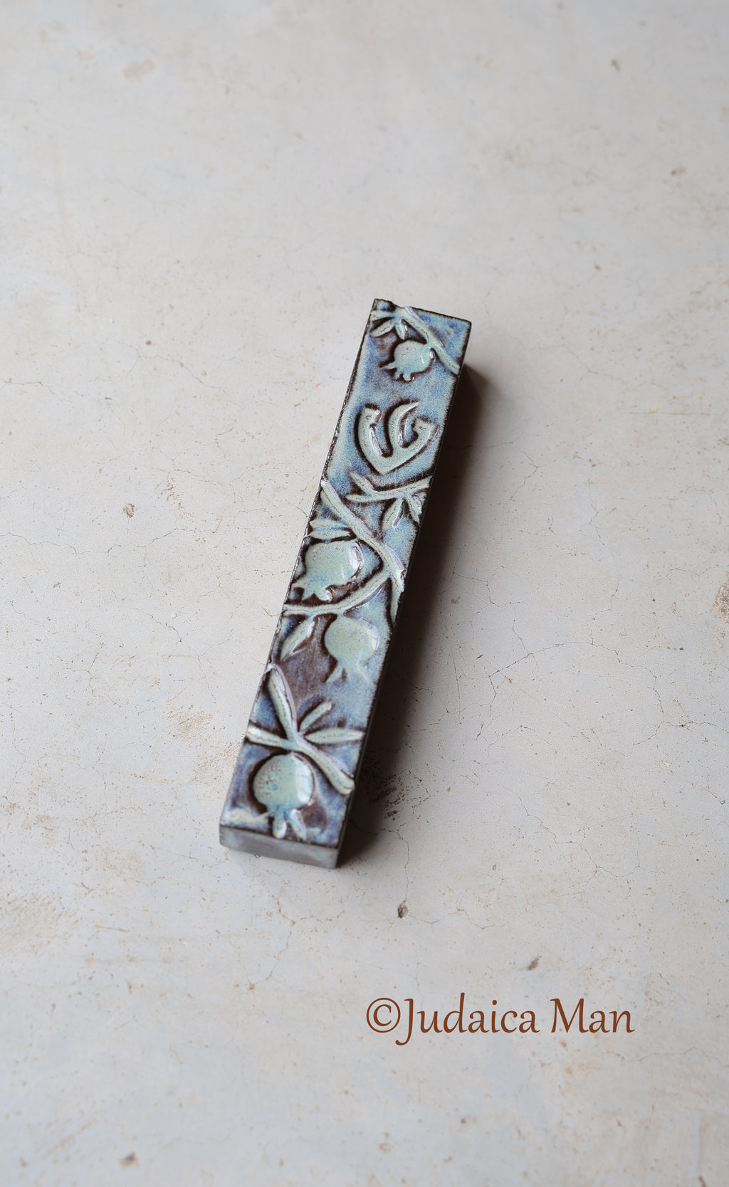Ceramic mezuzah "Pomegranates"