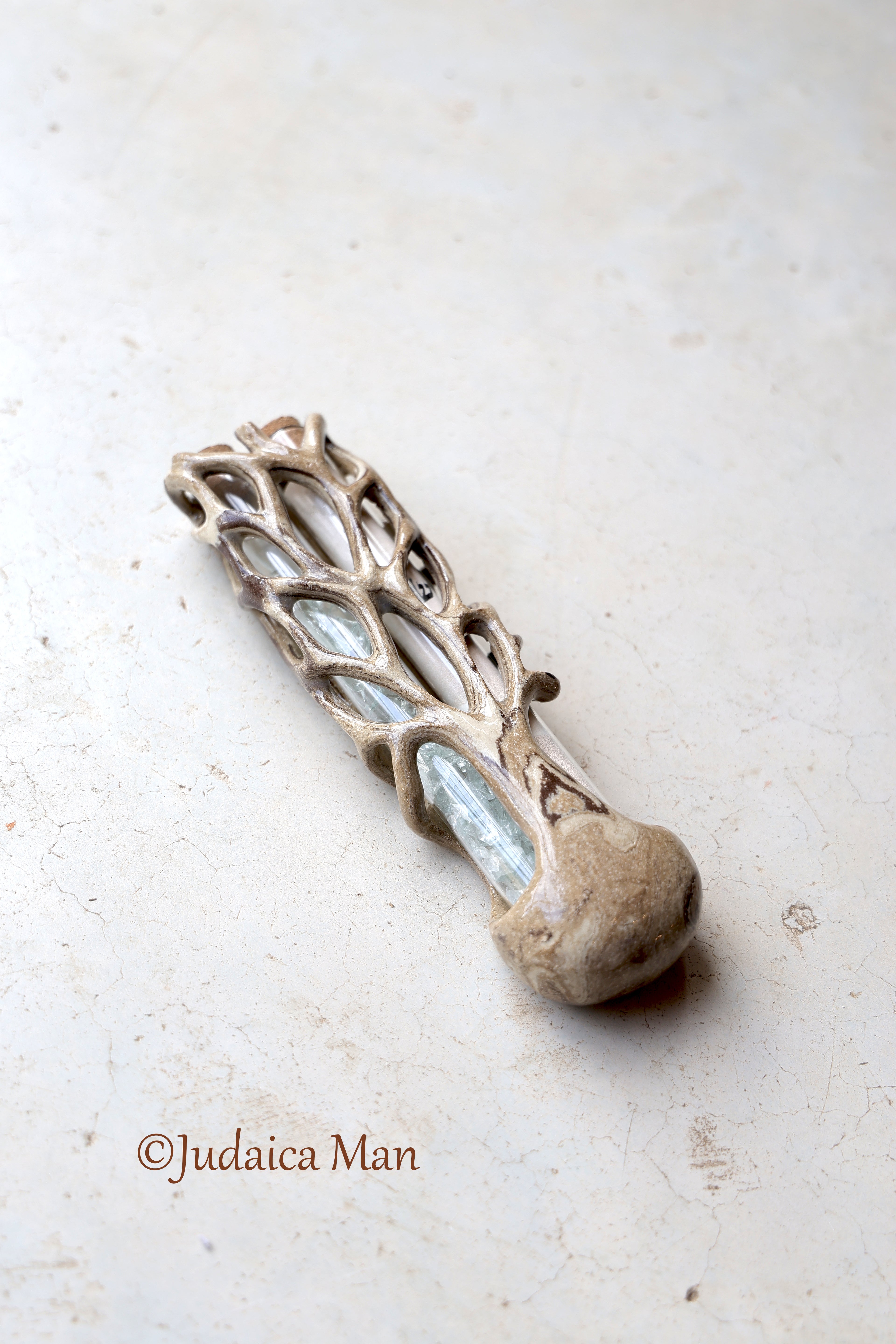 Wedding ceramic mezuzah "Tree of life" unique piece handmade for jewish wedding