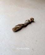 Ceramic mezuzah case "Tree of life"with glass tube