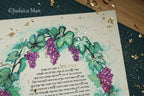 Eshet Chayil - Woman of valor "Abundance" Handmade gilding with Gold leaf