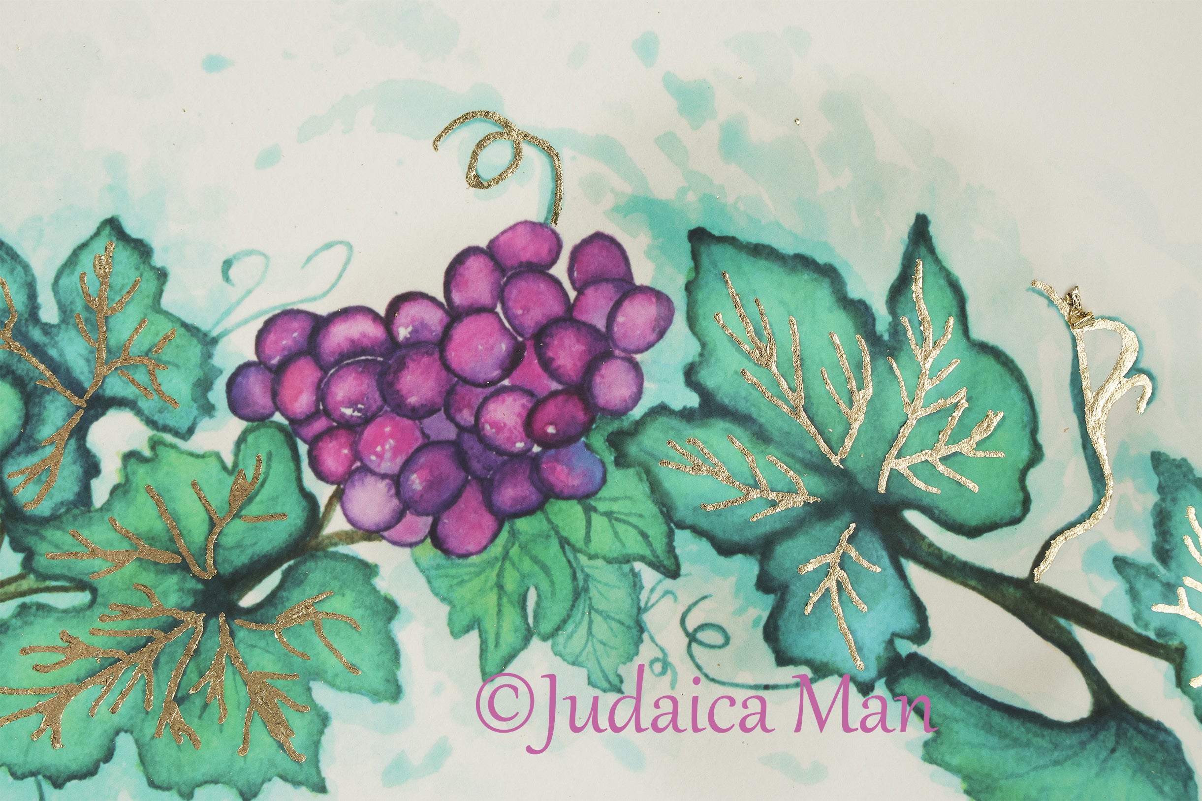 Eshet Chayil - Woman of valor "Abundance" Handmade gilding with Gold leaf