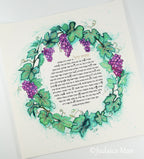 Eshet Chayil - Woman of valor "Abundance" Handmade gilding with Gold leaf