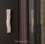 Ceramic mezuzah case "Kalah- Bride" cream color