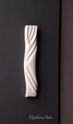 Ceramic mezuzah case "Kalah- Bride" cream color