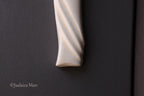 Ceramic mezuzah case "Kalah- Bride" cream color