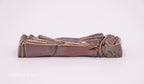 Ceramic mezuzah case "Sun Shin" brown shiny color