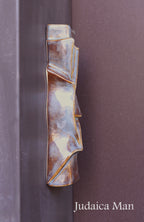 Ceramic mezuzah case "Shema" blue color 3 sizes