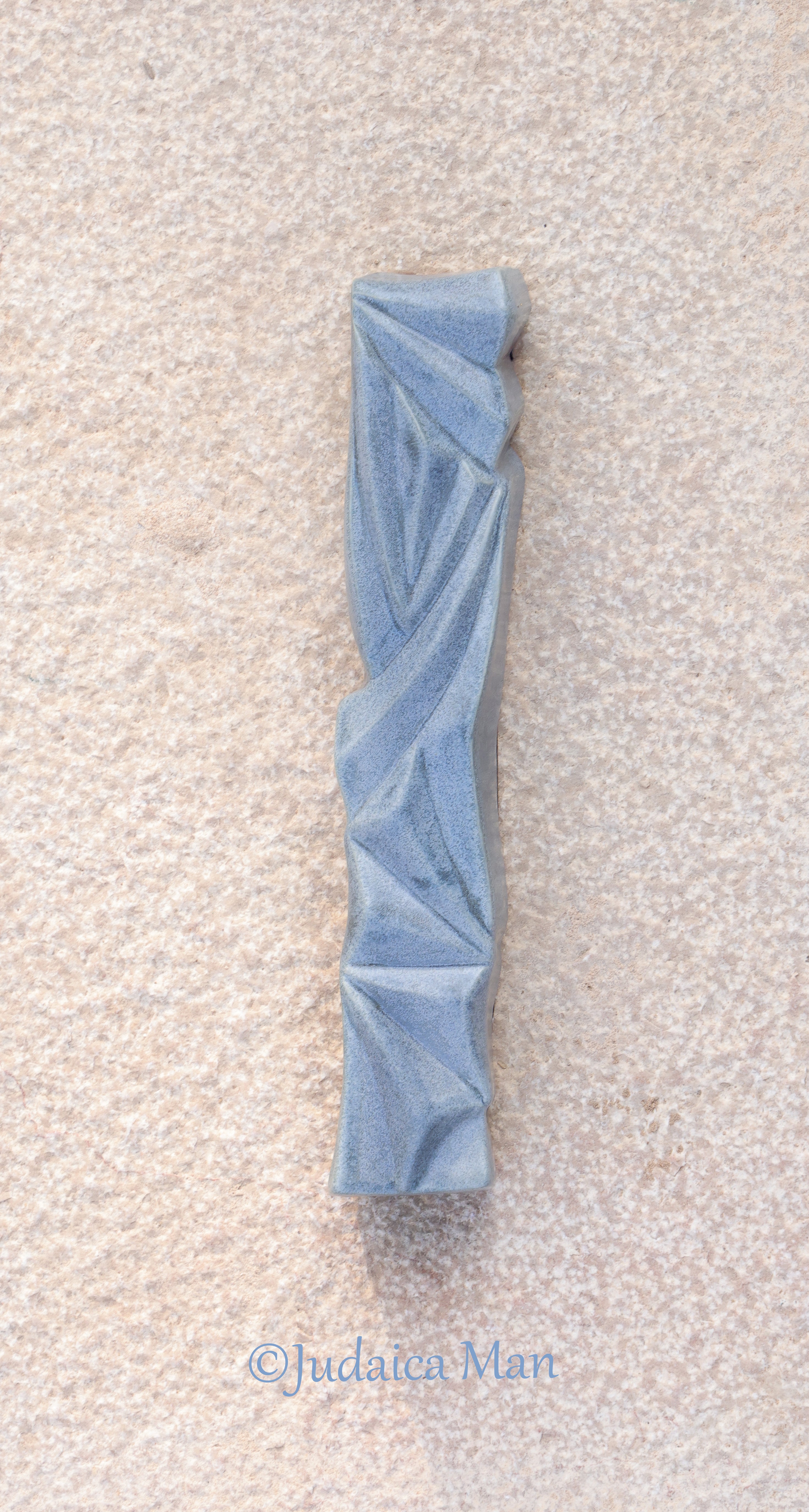 Ceramic mezuzah  "Diamond" Blue stone color 2 sizes