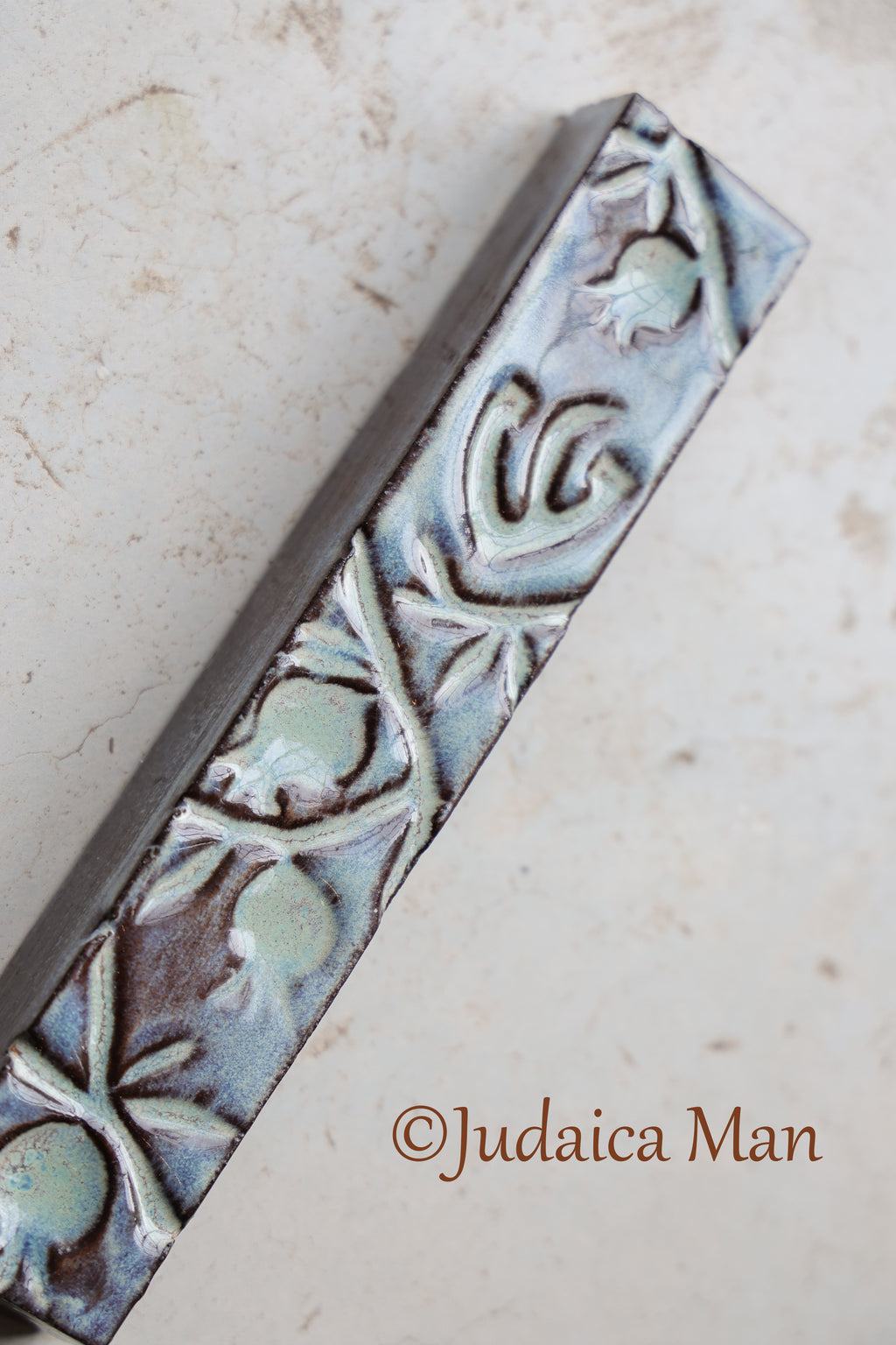 Ceramic mezuzah "Pomegranates"