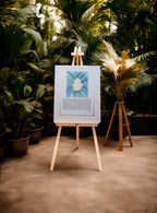 Ketubah "Hamsa in blue" with Gold 24K or imitation gilding