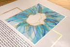 Ketubah "Hamsa in blue" with Gold 24K or imitation gilding