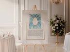 Ketubah "Hamsa in blue" with Gold 24K or imitation gilding