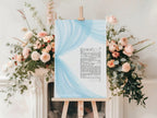 Ketubah "Tahara" in blue