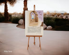 Jewish wedding ketubah "Come to the Gan Eden" jewish art judaica - handmade watercolor ketubah for groom and bride hand painted in Israel