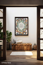 Ketubah Jewish floral wedding "Four seasons" jewish art judaica - handmade watercolor ketubah for groom and bride hand painted in Israel