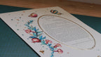 Jewish wedding ketubah "Pomegranates flowers"