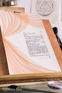 Ketubah "Tahara" - Hand painted or print option with gold 24 K