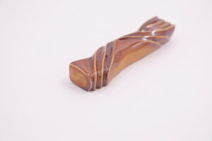 Ceramic mezuzah case "Kalah- Bride" brown color