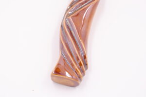 Ceramic mezuzah case "Kalah- Bride" brown color