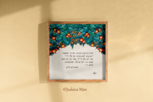 Birkat Habayit- Blessing for the home with Talmud verse "Abondance" English/ Hebrew