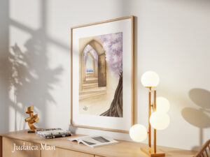 Watercolor painting "The gates of the Gan Eden"