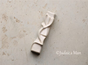 Ceramic mezuzah "Shema" Cream color 3 sizes