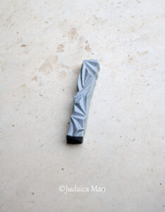 Ceramic mezuzah "Diamond" Blue stone color 2 sizes