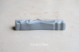 Ceramic mezuzah "Diamond" Blue stone color 2 sizes