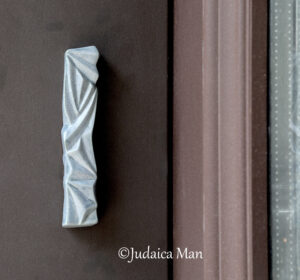 Ceramic mezuzah "Diamond" Blue stone color 2 sizes